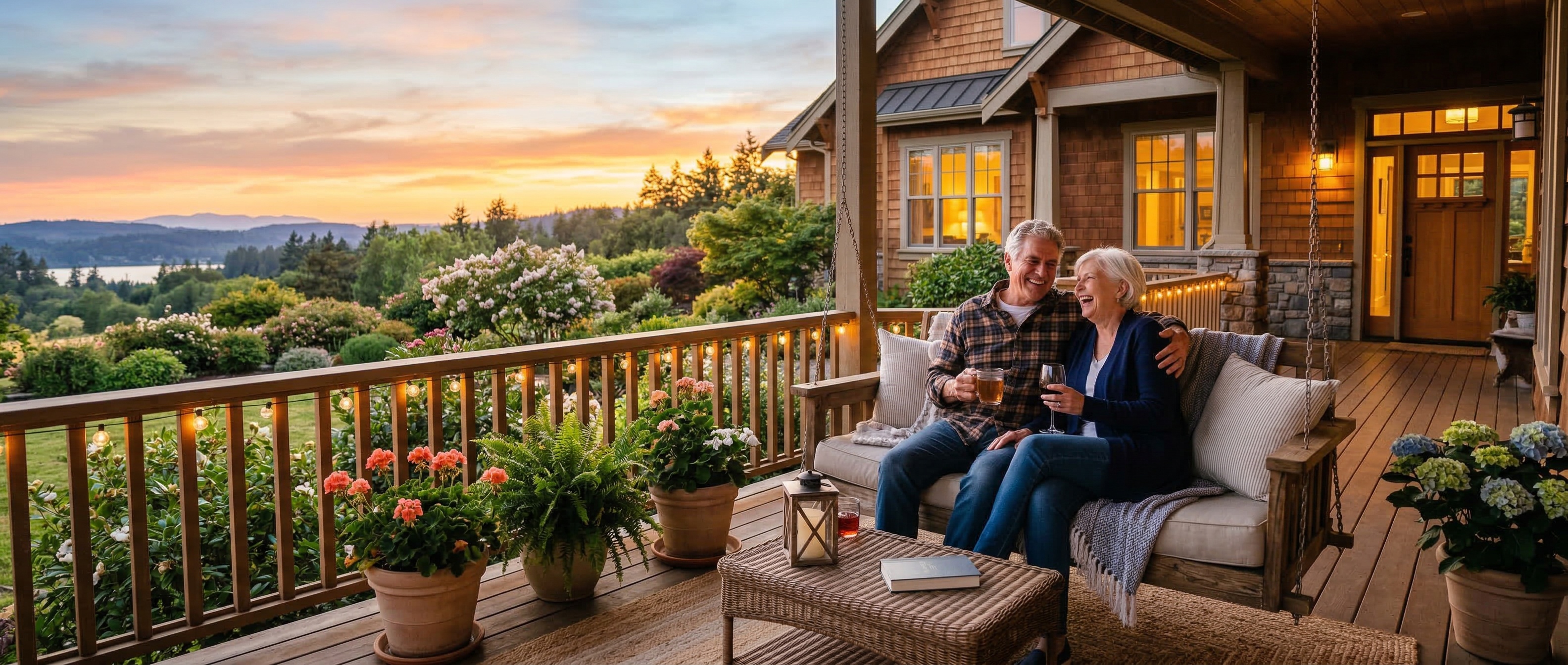Happy senior couple enjoying peace of mind with their Medicare coverage